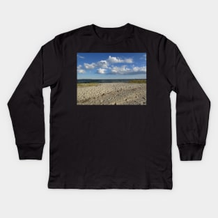 Toes in the sand Kids Long Sleeve T-Shirt